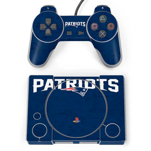 NFL New England Patriots Distressed PlayStation Classic Bundle Skin
